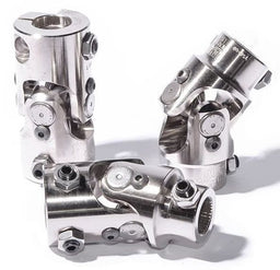 FLAMING 9/16"-26 x 3/4" Spline - Smooth Billet Universal Joint FR1701 Autofit
