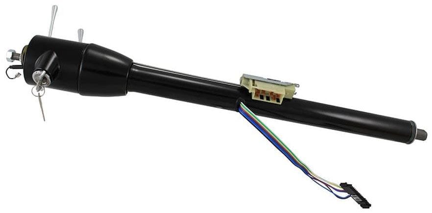 FLAMING Mill Finished S/S, 2" O.D, 1" DD 32" Floor Shift Laser Cut Collapsible Tilt Steering Column FR30001-32LC Autofit