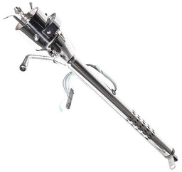 FLAMING Poilished S/S, Fits Manual Box, 2" O.D, 1" DD 30" Column Shift Laser Cut Tilt Steering Column FR20021SSLC Autofit