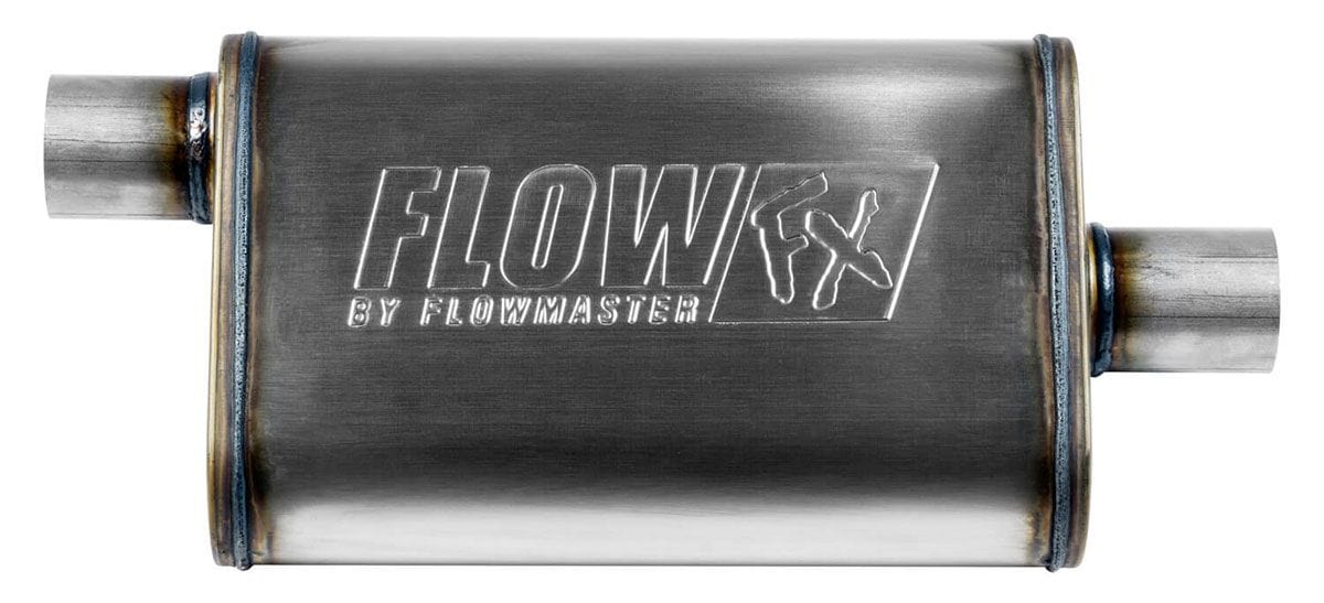 FLOWMASTER 2-1/4" Offset Inlet / 2-1/4" Center Outlet FlowFX Muffler FLO71225 Autofit