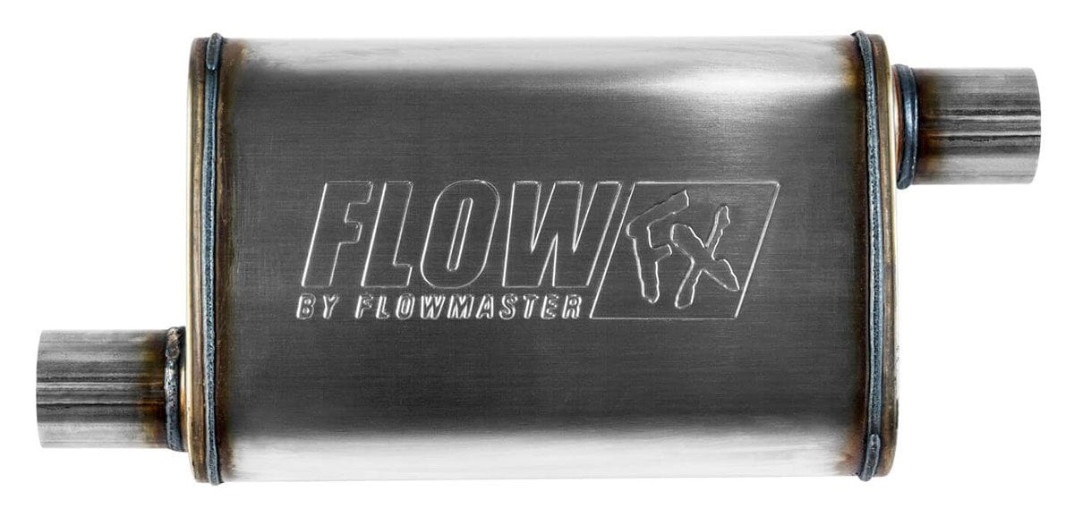 FLOWMASTER 2-1/4" Offset Inlet / 2-1/4" Offset Outlet FlowFX Muffler FLO71235 Autofit