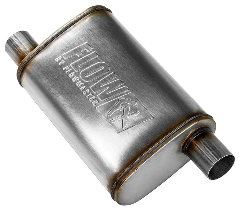 FLOWMASTER 2-1/4" Offset Inlet / 2-1/4" Offset Outlet FlowFX Muffler FLO71235 Autofit