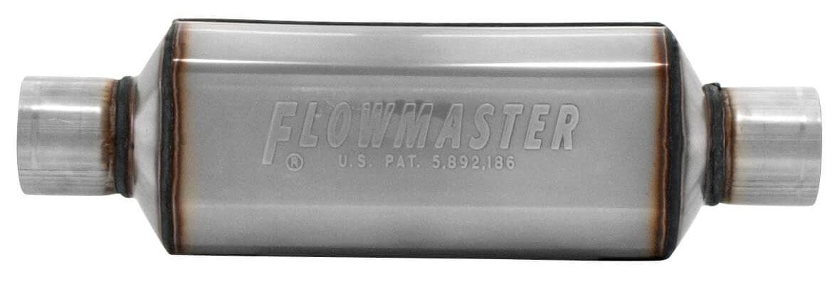 FLOWMASTER Oval, 2-1/2" Inlet/Outlet Hushpower Super HP-2 Muffler FLO12512304 Autofit