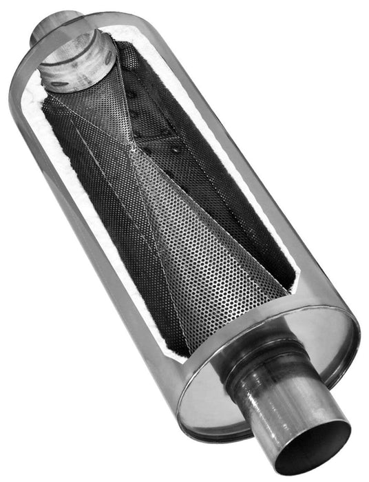 FLOWMASTER Round, 2-1/2" Inlet/Outlet DBX Series Hushpower Muffler FLO12514310 Autofit