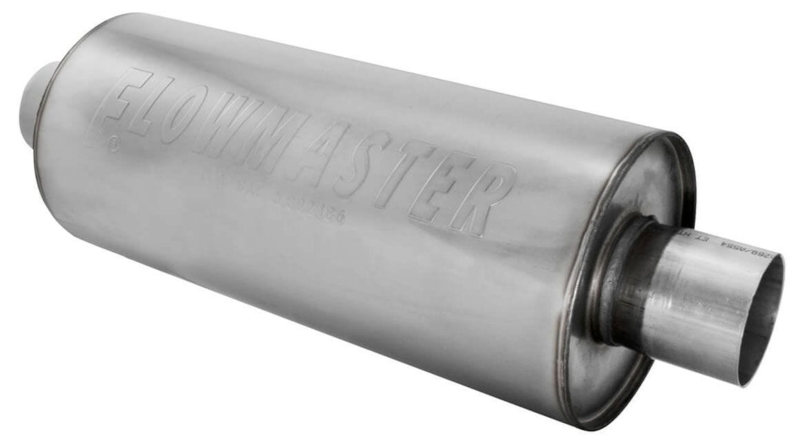 FLOWMASTER Round, 2-1/2" Inlet/Outlet DBX Series Hushpower Muffler FLO12514310 Autofit