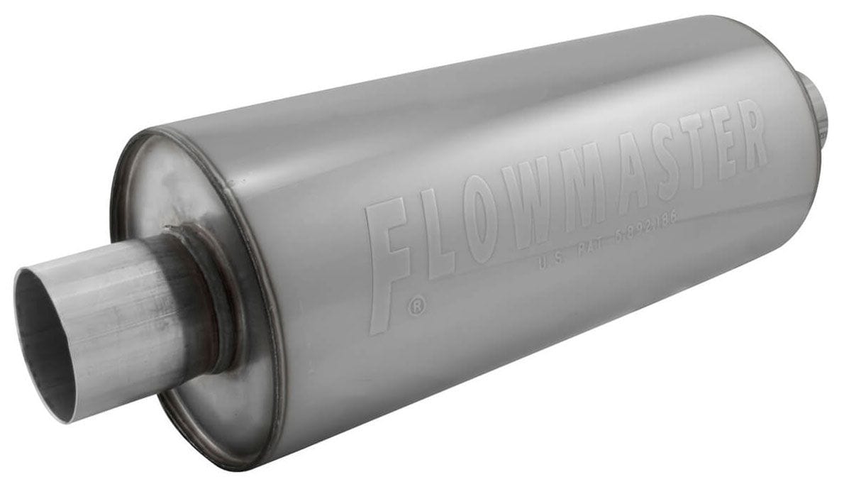 FLOWMASTER Round, 2-1/2" Inlet/Outlet DBX Series Hushpower Muffler FLO12514310 Autofit