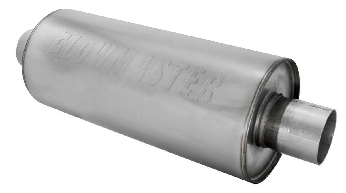 FLOWMASTER Round, 2-1/4" Inlet/Outlet DBX Series Hushpower Muffler FLO12414310 Autofit