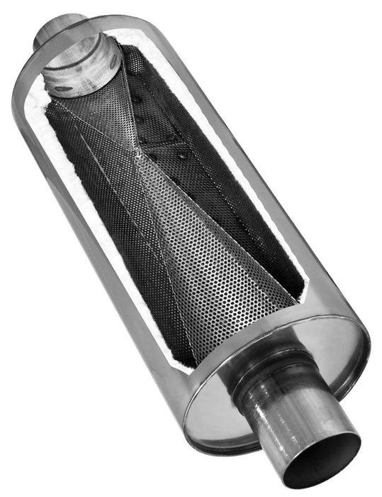 FLOWMASTER Round, 3" Inlet/Outlet DBX Series Hushpower Muffler FLO13014310 Autofit