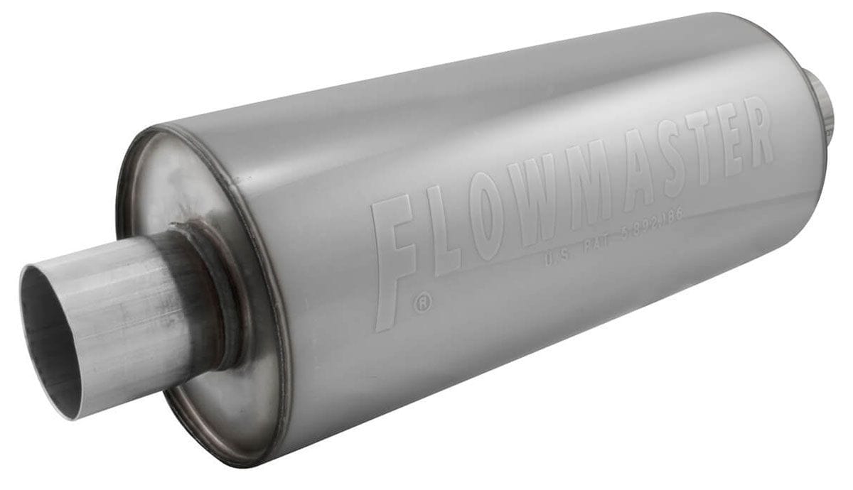FLOWMASTER Round, 3" Inlet/Outlet DBX Series Hushpower Muffler FLO13014310 Autofit