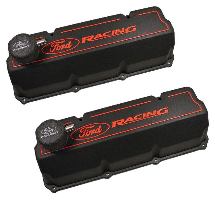 FORDPERF Suit Ford 302-351C Aluminium Valve Covers (Black) FMM-6582-Z351B Autofit