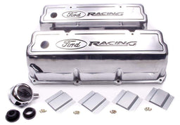 FORDPERF Suit Ford 302-351C (Cleveland) Aluminium Valve Covers (Polished) FMM-6582-Z351 Autofit