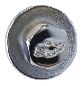 GARDENER 5/16-18" x 1", 1" O.D Washer With Bowtie Logo Chrome Hex Washer Sems Body Bolts GW10-25280 Autofit