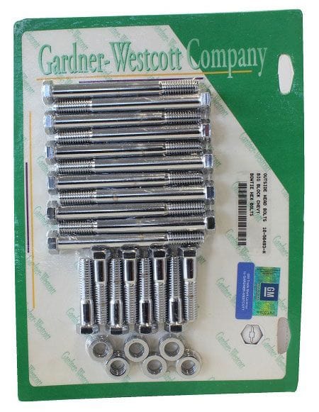 GARDENER Suit B/B Chev 396-454 Outside Head Bolts with Bow Tie Logo GW10-56493-H Autofit