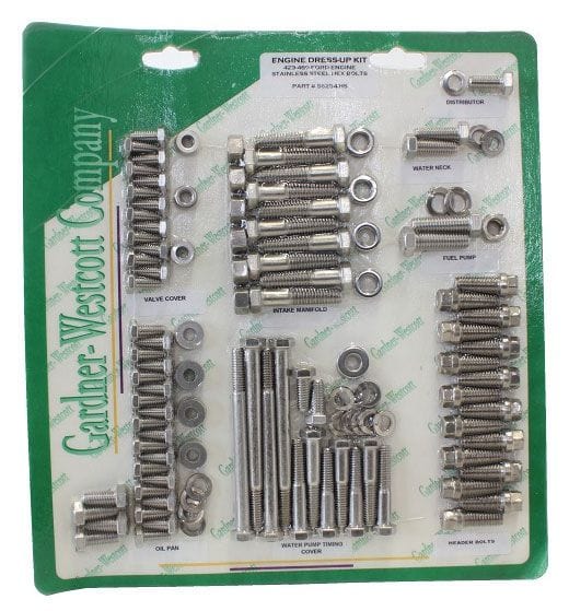 GARDENER Suit BB Ford 429-460 With Headers S/S Hex Engine Dress Up Kit GW56254-HS Autofit