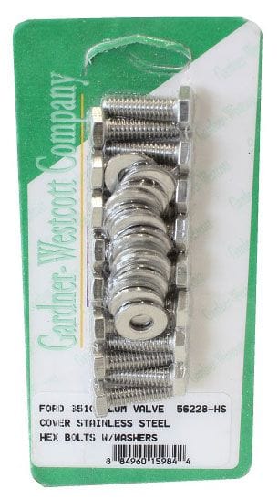 GARDENER Suit Ford 302-351 Cleveland S/S Hex Aluminium Valve Cover Bolt Set GW56228-HS Autofit