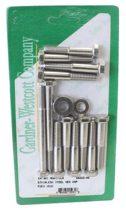 GARDENER Suit Ford 302-351 Cleveland S/S Hex Intake Manifold Bolt Set GW56222-HS Autofit