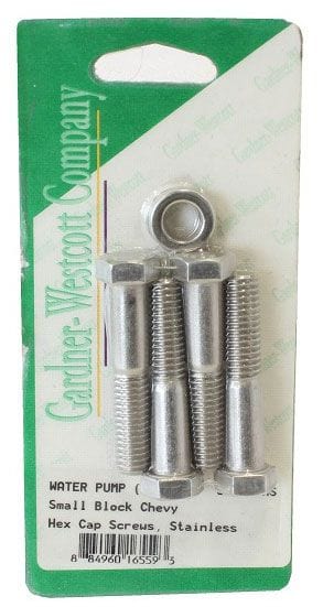 GARDENER Suit SB & BB Chev S/S Hex Long Water pump Bolt Kit GW56467-HS Autofit