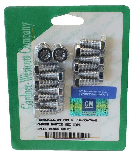 GARDENER Suit TH350& TH400 With Bowtie Logo Chrome Hex Transmission Pan Bolt Set GW10-56474-H Autofit