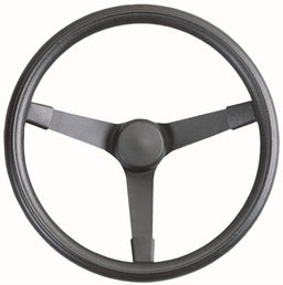GRANT Black 3 Spoke, Black Foam Grip. 4" Dish 14-3/4" Nascar Style Steering Wheel GR332 Autofit