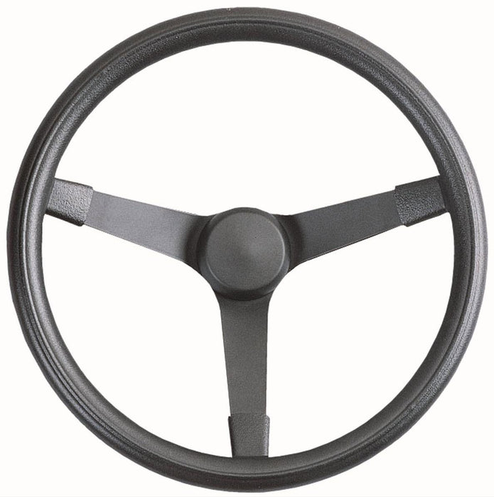 GRANT Black 3 Spoke, Black Foam Grip. 4" Dish 14-3/4" Nascar Style Steering Wheel GR332 Autofit