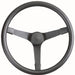 GRANT Black 3 Spoke, Black Foam Grip. 4" Dish 14-3/4" Nascar Style Steering Wheel GR332 Autofit