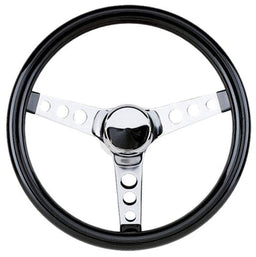GRANT Black Gloss Vinyl Grip. 3-1/2" Dish 13-1/2" Classic Cruisin Steering Wheel GR502 Autofit