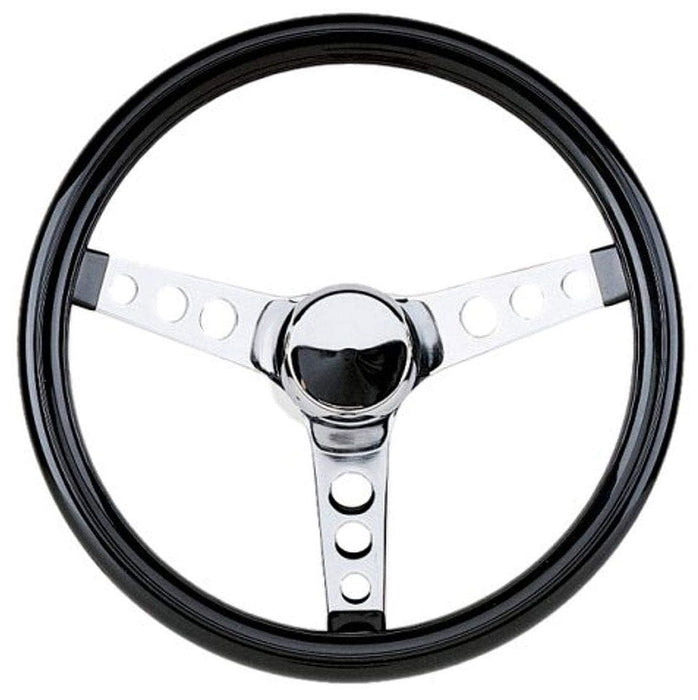 GRANT Black Gloss Vinyl Grip. 3-1/2" Dish 13-1/2" Classic Cruisin Steering Wheel GR502 Autofit