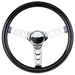 GRANT Black Gloss Vinyl Grip. 3-1/2" Dish 13-1/2" Classic Cruisin Steering Wheel GR502 Autofit