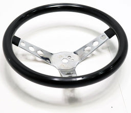 GRANT Black Gloss Vinyl Grip. 3-1/2" Dish 13-1/2" Classic Cruisin Steering Wheel GR502 Autofit