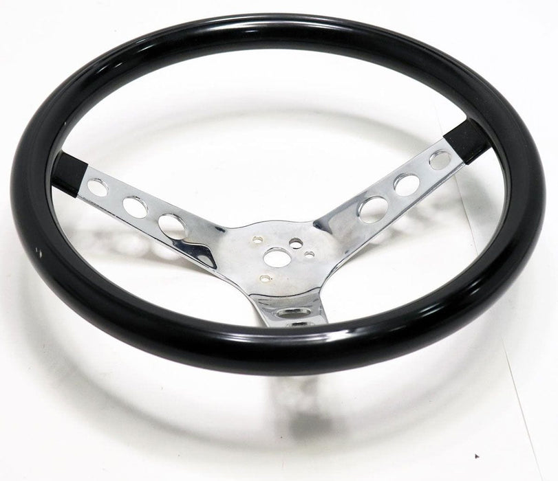 GRANT Black Gloss Vinyl Grip. 3-1/2" Dish 13-1/2" Classic Cruisin Steering Wheel GR502 Autofit