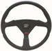 GRANT Black Perforated with Black Accent. 3-1/2" Dish 13.75" Formula 1 Steering Wheel GR1064 Autofit