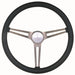 GRANT Brushed S/S 3 Spoke, Black Foam Grip. 4-1/8" Dish 15" Classic GM Steering Wheel GR969 Autofit