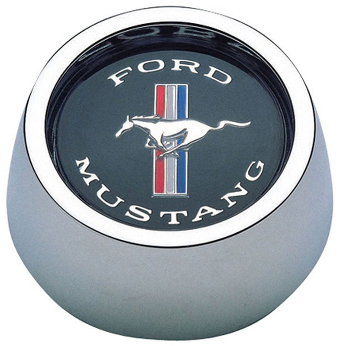 GRANT Brushed S/S 3 Spoke, Hardwood Grip. 4-1/8" Dish 15" Classic Steering Wheel With Mustang Horn Button GR966 Autofit