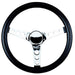 GRANT Chrome 3 Spoke, Black Vinyl Grip. 2" Dish 13-1/2" Classic Series Steering Wheel GR831 Autofit