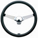 GRANT Chrome 3 Spoke, Black Vinyl Grip. 3-1/2" Dish 14-3/4" Classic Series Steering Wheel GR832 Autofit