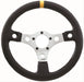 GRANT Silver Anodized 3 Spoke, Black Diamond Vinyl Grip With Yellow Top Mar 13" Performance GT Steering Wheel GR633 Autofit