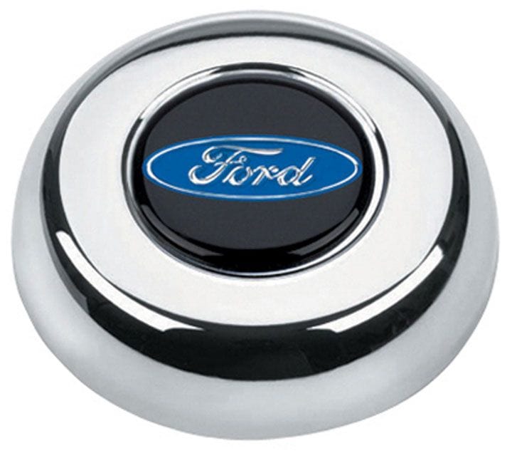 GRANT Suit Classic & Challenger Steering Wheels With Blue Ford Oval Logo Chrome Horn Button GR5685 Autofit