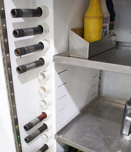 Hephner Racing Products 15 Spot, White Powder Coat Finish torsion Bar Rack HRP-6959 Autofit