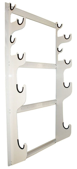 Hephner Racing Products Holds X2 Front & X2 Rear Assemblies, White Powder Coat Finish Wall Mount Axle Rack HRP-6773-WHT Autofit