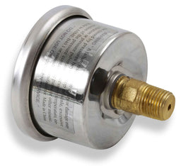 HOLLEY 0 - 15 PSI Liquid Filled Holley Mechanical Fuel Pressure Gauge HO26-504 Autofit