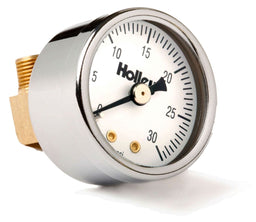 HOLLEY 0 - 30 PSI Non Liquid Filled Holley Mechanical Fuel Pressure Gauge HO26-502 Autofit