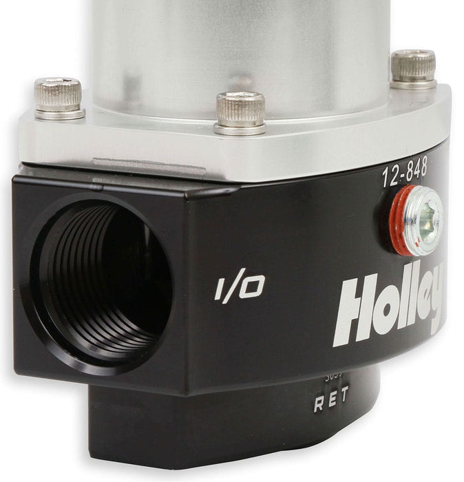 HOLLEY 15-65 PSI, x2 -10AN NPT Inlet/Outlet & x1 -8AN Return, With 1/8" Boos Dominator Billet Fuel Pressure Regulator HO12-848 Autofit