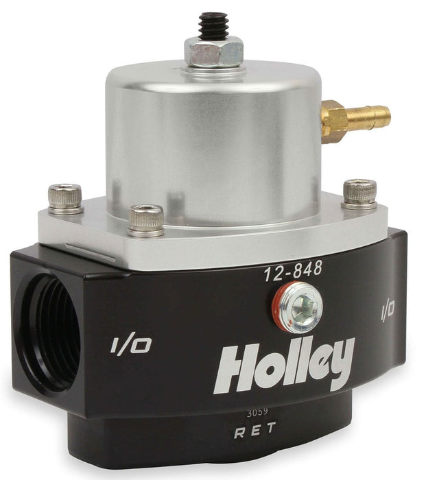 HOLLEY 15-65 PSI, x2 -10AN NPT Inlet/Outlet & x1 -8AN Return, With 1/8" Boos Dominator Billet Fuel Pressure Regulator HO12-848 Autofit