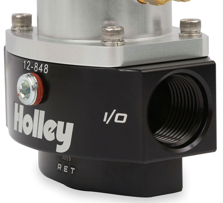 HOLLEY 15-65 PSI, x2 -10AN NPT Inlet/Outlet & x1 -8AN Return, With 1/8" Boos Dominator Billet Fuel Pressure Regulator HO12-848 Autofit