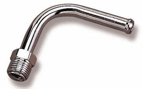HOLLEY 3/8" hose to 5/8"-18 inverted Chrome Universal 180 deg. Fuel Line Fitting HO34-22 Autofit