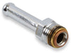 HOLLEY 3/8" hose to 5/8"-18 inverted Chrome Universal Straight Fuel Line Fitting HO34-21 Autofit