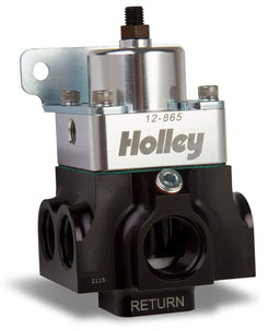 HOLLEY 4-9 PSI, x2 -10AN NPT Inlet & Return, x4 -8AN Outlet With 1/8" Boost VR Series Billet 4-Port Fuel Pressure Regulator HO12-865 Autofit