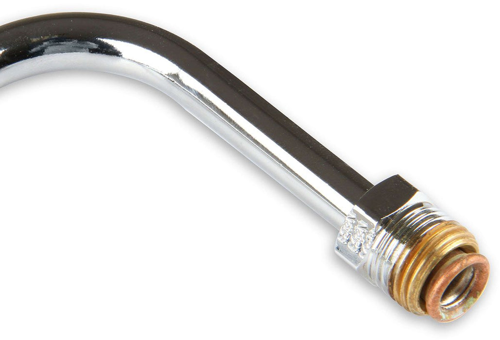 HOLLEY 5/8-18 inverted flare inlet. 9.25" center to center. Chrome Fuel Line For Holley Model 4150 Carburettor HO34-150 Autofit