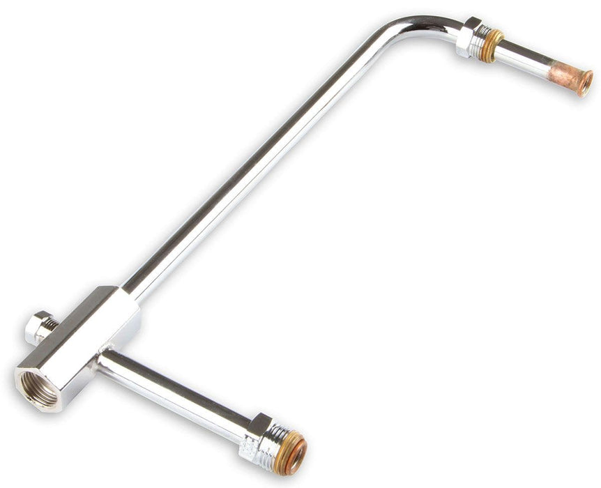 HOLLEY 5/8-18 inverted flare inlet. 9.25" center to center. Chrome Fuel Line For Holley Model 4150 Carburettor HO34-150 Autofit