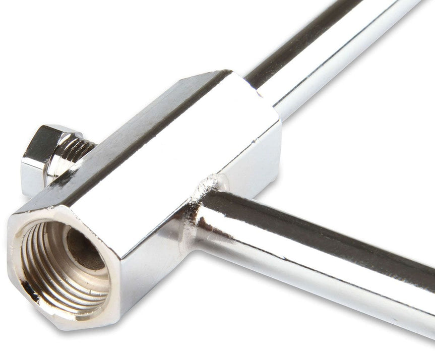 HOLLEY 5/8-18 inverted flare inlet. 9.25" center to center. Chrome Fuel Line For Holley Model 4150 Carburettor HO34-150 Autofit